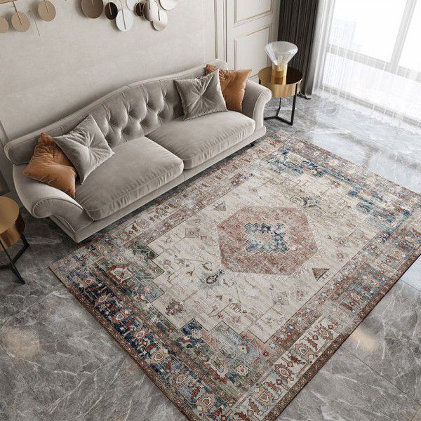 Vintage Carpet Minimalist Luxury Villa Living Room Sofa Tea Table Cushion Abstract Gradient Minimalist Bedroom Blanket