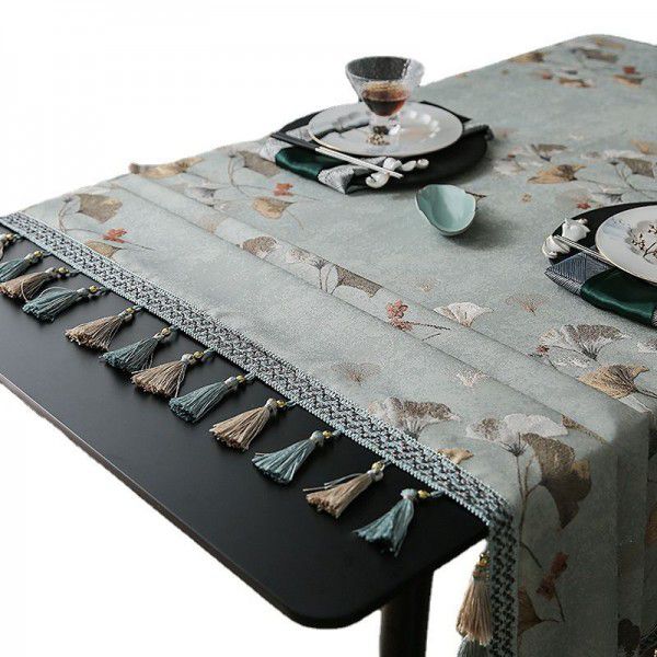 Tea table tablecloth, rectangular fabric, living room, household dining table cloth, square table cloth, European style table mat
