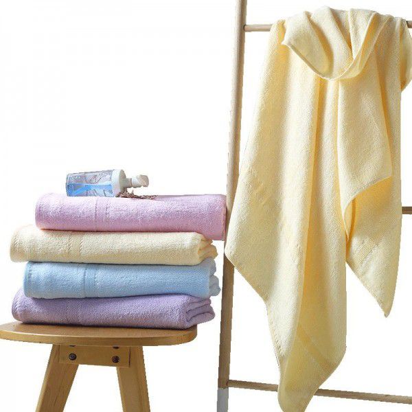 Bath towel made of pure cotton, absorbent bamboo fiber, adult oversized towel for men and women