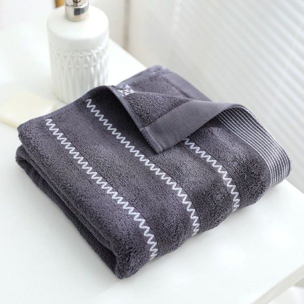 Bath towel set, pure cotton, soft, large towel, super absorbent, non shedding, thickened, and enlarged for adults