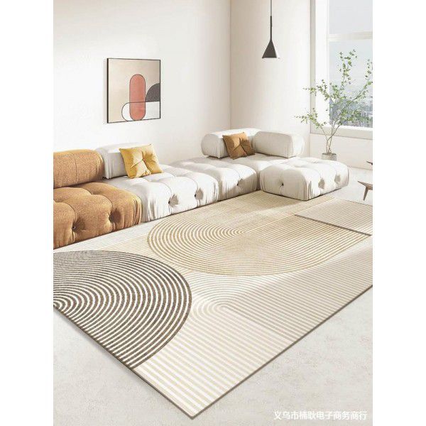Carpet living room, coffee table, short plush, washable floor mat, bedroom, bedside, household cream style