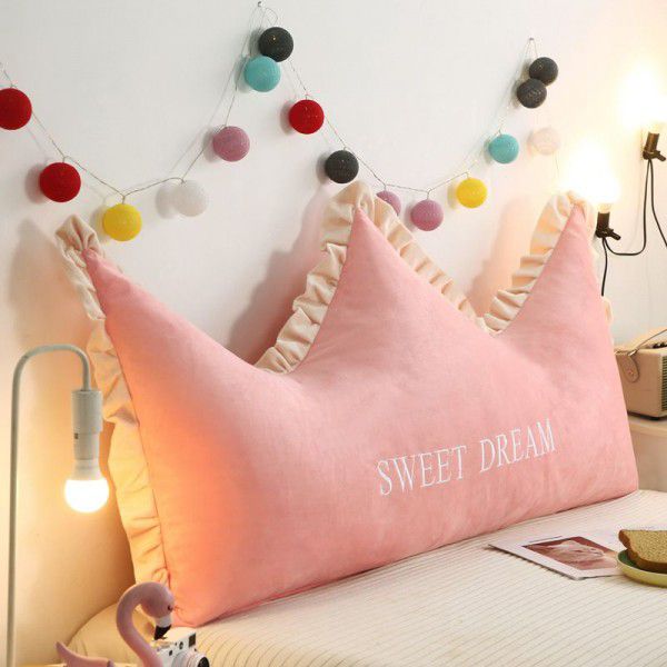 Lovely pillows with large backrest, cute children's pillows, bedside cushions