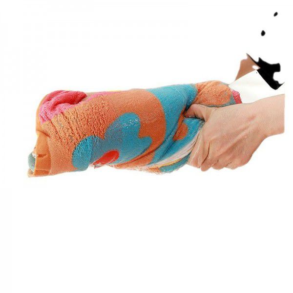 Flower bath towel, cotton, adult high-end men and women's household bathroom, absorbent, hairless, all cotton, enlarged and thickened large towel