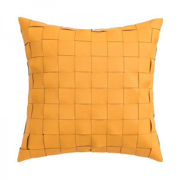 Weaving pillows, leather cushions, living room sofas, chairs, waist cushions, homestay sample rooms, pillows, pillowcase combinations