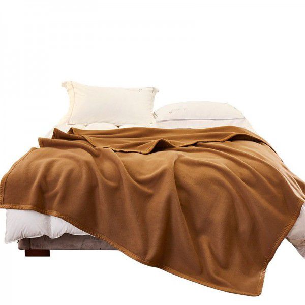 Double sided velvet blanket, plain polyester blanket, ship blanket