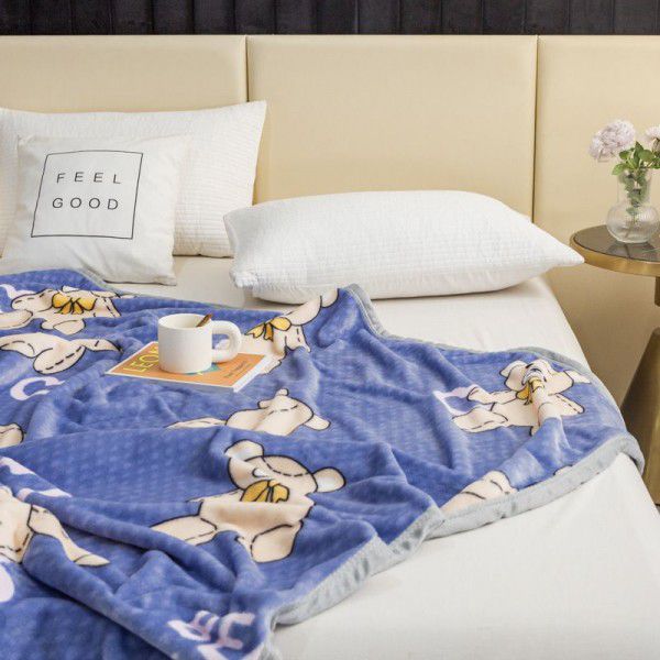 Children's nap blanket Falai plush blanket thickened ferret plush blanket