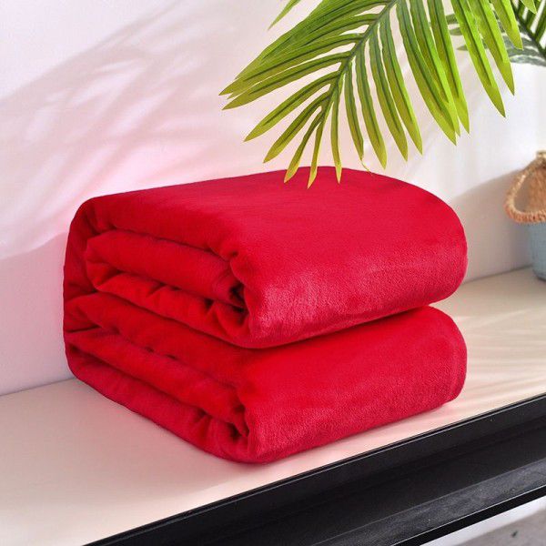 Falai velvet blanket Solid coral velvet blanket Solid blanket Bed sheet