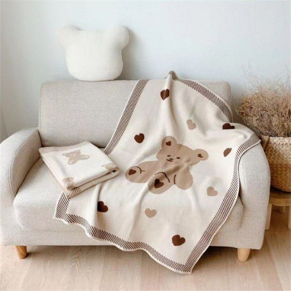 Creative Children's Little Bear Blanket Knitted Blanket Home Newborn Baby Cover Blanket
