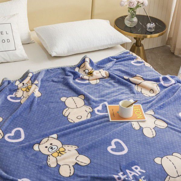 Children's nap blanket Falai plush blanket thickened ferret plush blanket