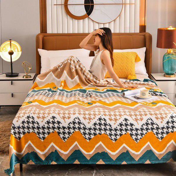 Blanket Summer Thin Faraish Double Blanket Bedroom Warm Bed Sheet Nap Blanket Gift Blanket