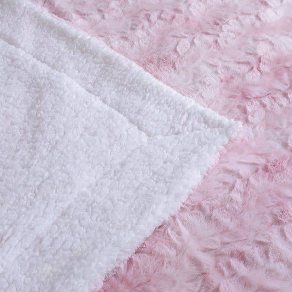 Blanket, velvet, tie dyed, double-sided blanket, long wool blanket, lamb blanket, sofa cover blanket