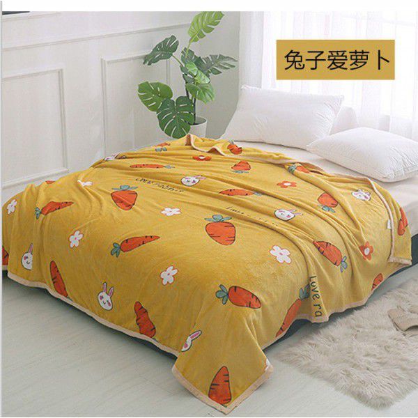 Coral blanket, small blanket, winter thickened and warm bed sheets, flannel blanket activity
