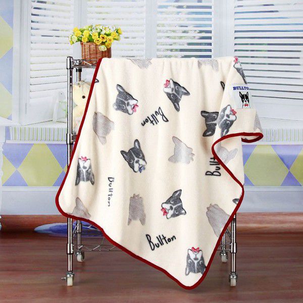 Flannel coral offset printing blanket Air conditioning room cover blanket Home leisure blanket