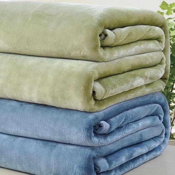 Nap blanket, flannel solid color blanket, cover blanket, nap air conditioning blanket