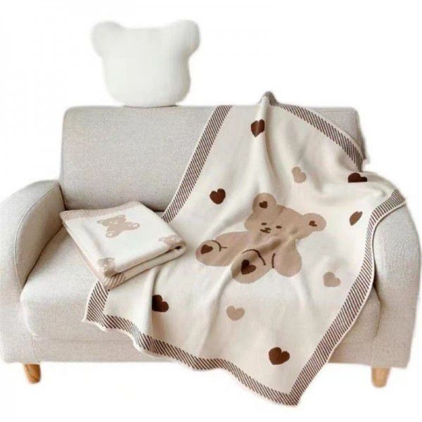 Creative Children's Little Bear Blanket Knitted Blanket Home Newborn Baby Cover Blanket